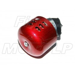 TUNING CZERWONY FILTR STOŻKOWY 38MM 38 MM 38-MM M2 45 STOPNI METALOWA NAKŁADKA