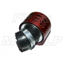 TUNING CZERWONY FILTR STOŻKOWY 38MM 38 MM 38-MM M2 45 STOPNI METALOWA NAKŁADKA