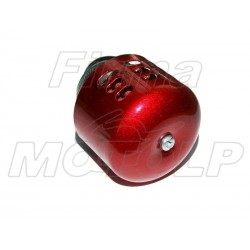 TUNING CZERWONY FILTR STOŻKOWY 38MM 38 MM 38-MM M2 45 STOPNI METALOWA NAKŁADKA