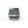 TUNING CHROM CHROMOWANY FILTR STOŻKOWY 40MM 40 MM 40-MM S1