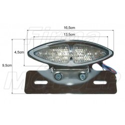 TYLNA LAMPA TYL UNIWERSALNA LED CHROM HOMOLOGACJA