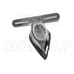 TYLNA LAMPA TYŁ UNIWERSALNA METALOWA CHROM LED HOMOLOGACJA
