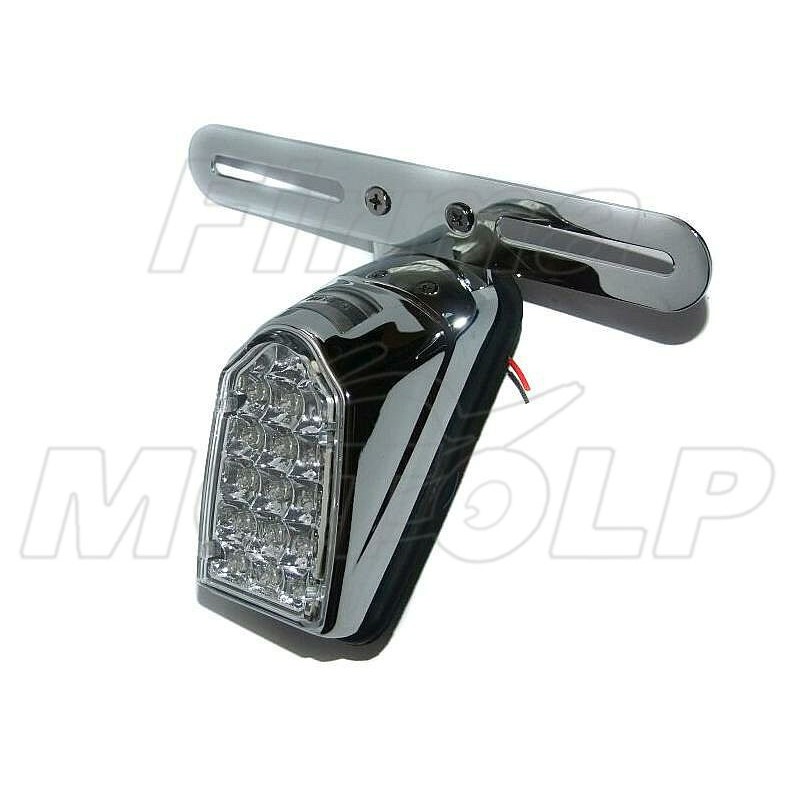 TYLNA LAMPA TYŁ LED METALOWA CHROM HOMOLOGACJA