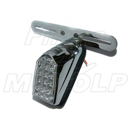 TYLNA LAMPA TYŁ LED METALOWA CHROM HOMOLOGACJA