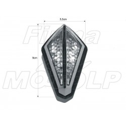 TYLNA LAMPA TYŁ LED UNIWERSALNA CHROMOWANA HOMOLOGACJA