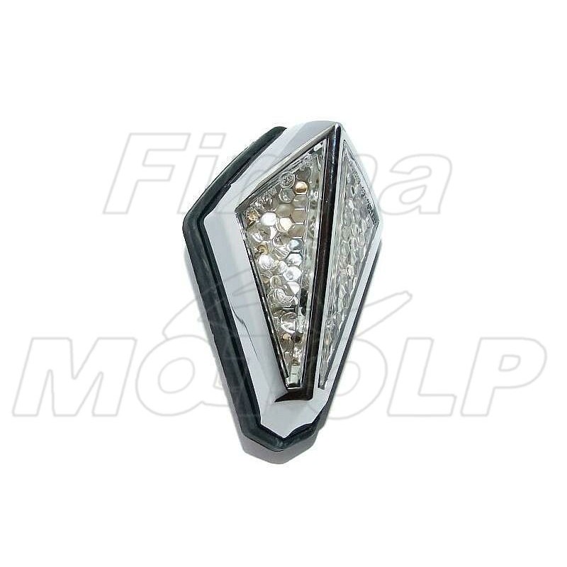TYLNA LAMPA TYŁ LED UNIWERSALNA CHROMOWANA HOMOLOGACJA