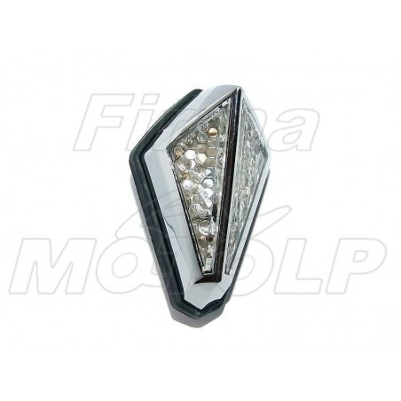 TYLNA LAMPA TYŁ LED UNIWERSALNA CHROMOWANA HOMOLOGACJA