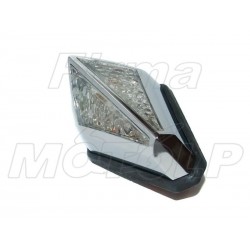 TYLNA LAMPA TYŁ LED UNIWERSALNA CHROMOWANA HOMOLOGACJA