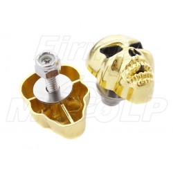 ŚRUBY TABLICY REJESTRACYJNEJ METALOWE ZŁOTE CZACHA