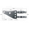 UCHWYTY REFLEKTORA PRZEDNIEJ LAMPY CZARNE 35MM