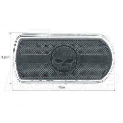 PODNÓŻKI KIEROWCY PASAŻERA MOTOCYKLOWE CHROMOWANE Z GUMĄ