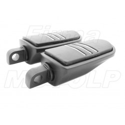 PODNÓŻKI KIEROWCY PASAŻERA MOTOCYKLOWE CZARNE Z GUMĄ