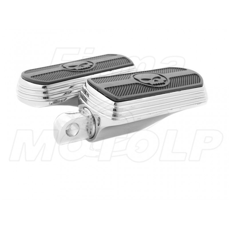 Chrome Skull Hand Levers For 1996-2003 Harley Sportster 883/1200 - Billet Aluminum