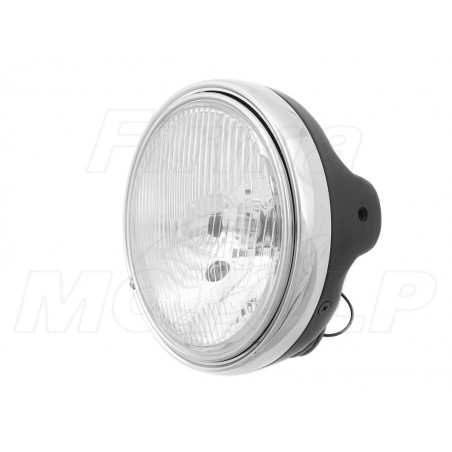 REFLEKTOR LAMPA CZARNY MAT - SUZUKI GSX GSF BANDIT / HONDA CB HOMOLOGACJA E4