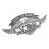 ORNAMENT EMBLEMAT NAKLEJKA 3D "LIVE TO RIDE"