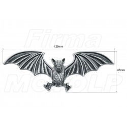 ORNAMENT EMBLEMAT NAKLEJKA 3D METALOWA NIETOPERZ