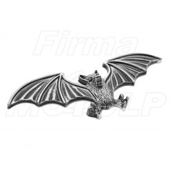 ORNAMENT EMBLEMAT NAKLEJKA 3D METALOWA NIETOPERZ