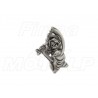 ORNAMENT EMBLEMAT NAKLEJKA 3D METALOWA ŚMIERĆ Z KOSĄ