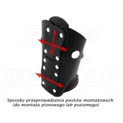 SKÓRZANY UCHWYT NA NAPÓJ KUBEK NA GMOLE CHOPPER HARLEY DRAG CRUISER KLASYK