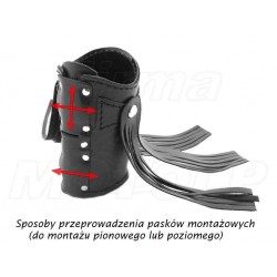 SKÓRZANY UCHWYT NA NAPÓJ KUBEK NA GMOLE CHOPPER HARLEY DRAG CRUISER KLASYK