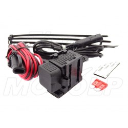 MOTOCYKLOWE GNIAZDO 2X USB NA PŁASKĄ POWIERZCHNIĘ