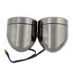 REFLEKTOR LIGHTBAR LAMPA PODWÓJNA CZARNY CHROM HOMOLOGACJA E11