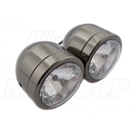 REFLEKTOR LIGHTBAR LAMPA PODWÓJNA CZARNY CHROM HOMOLOGACJA E11