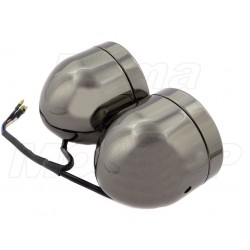REFLEKTOR LIGHTBAR LAMPA PODWÓJNA CZARNY CHROM HOMOLOGACJA E11
