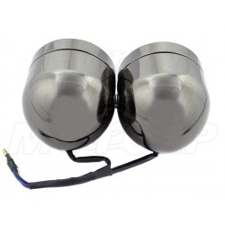 REFLEKTOR LIGHTBAR LAMPA PODWÓJNA CZARNY CHROM HOMOLOGACJA E11