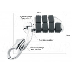 PODNÓŻKI SPACERÓWKI NA GMOLE 32MM YAMAHA XVS 650 1100 DRAG STAR