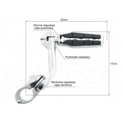 PODNÓŻKI SPACERÓWKI NA GMOLE 32MM YAMAHA XVS 650 1100 DRAG STAR