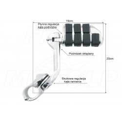 PODNÓŻKI SPACERÓWKI NA GMOLE 32MM SUZUKI VL C800 M800 C90 INTRUDER VOLUSIA