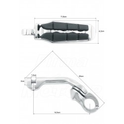 PODNÓŻKI SPACERÓWKI NA GMOLE 32MM SUZUKI VL C800 M800 C90 INTRUDER VOLUSIA