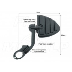 PODNÓŻKI SPACERÓWKI NA GMOLE 32MM KAWASAKI VN 1600 VULCAN NOMAD MEAN STREAK