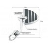 PODNÓŻKI SPACERÓWKI NA GMOLE 32MM HONDA VT 500 600 750 1000 1100 C C2 C4 C5 SHADOW