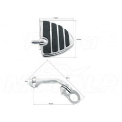 PODNÓŻKI SPACERÓWKI NA GMOLE 32MM HONDA VT 500 600 750 1000 1100 C C2 C4 C5 SHADOW