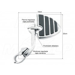 PODNÓŻKI SPACERÓWKI NA GMOLE 32MM HONDA F6C GL 1500 GOLDWING  VTX 1300 1800