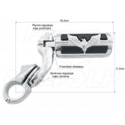 PODNÓŻKI SPACERÓWKI NA GMOLE 32MM HONDA F6C GL 1500 GOLDWING  VTX 1300 1800