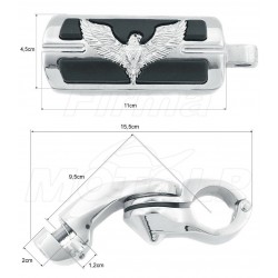 PODNÓŻKI SPACERÓWKI NA GMOLE 32MM SUZUKI VL C800 M800 C90 INTRUDER VOLUSIA