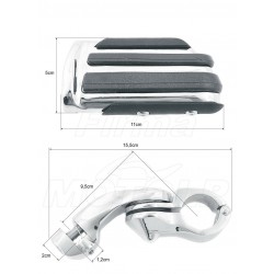 PODNÓŻKI SPACERÓWKI NA GMOLE 32MM HARLEY DAVIDSON HD XL 883 1200 SPORTSTER SOFTAIL DYNA FAT BOY ROAD KING