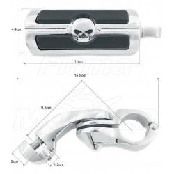 PODNÓŻKI SPACERÓWKI NA GMOLE 32MM HARLEY DAVIDSON HD XL 883 1200 SPORTSTER SOFTAIL DYNA FAT BOY ROAD KING