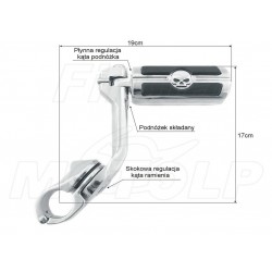 PODNÓŻKI SPACERÓWKI NA GMOLE 32MM HONDA F6C GL 1500 GOLDWING  VTX 1300 1800