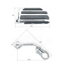 PODNÓŻKI SPACERÓWKI NA GMOLE 32MM KAWASAKI VN 800 VN 900 VULCAN