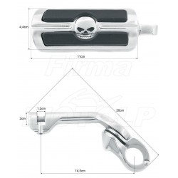 PODNÓŻKI SPACERÓWKI NA GMOLE 32MM SUZUKI VL C800 M800 C90 INTRUDER VOLUSIA