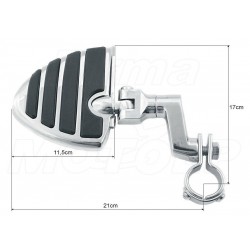 PODNÓŻKI SPACERÓWKI CHOPPER HARLEY NA GMOLE 25,4MM (1 CAL)