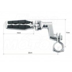 PODNÓŻKI SPACERÓWKI NA GMOLE 32MM KAWASAKI VN 1500 VN 2000 VULCAN
