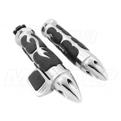 MANETKI MOTOCYKLOWE METAL 22MM Z TEMPOMATEM HARLEY CHOPPER DRAG