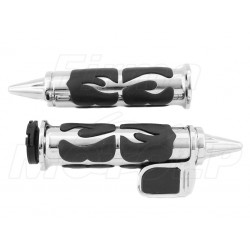 MANETKI MOTOCYKLOWE METAL 22MM Z TEMPOMATEM HARLEY CHOPPER DRAG