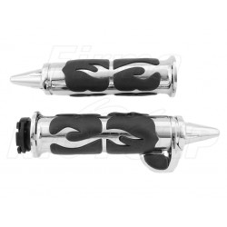 MANETKI MOTOCYKLOWE METAL 22MM Z TEMPOMATEM HARLEY CHOPPER DRAG