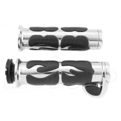 MANETKI MOTOCYKLOWE METAL 22MM Z TEMPOMATEM HARLEY CHOPPER DRAG